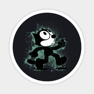 Felix The Cat Walking Spray Paint Magnet